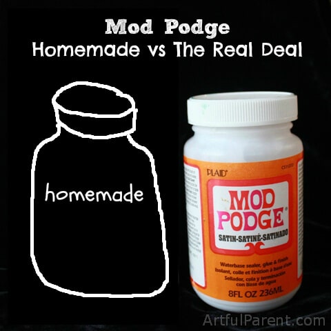 Homemade Mod Podge vs The Real Deal :: Which Works?